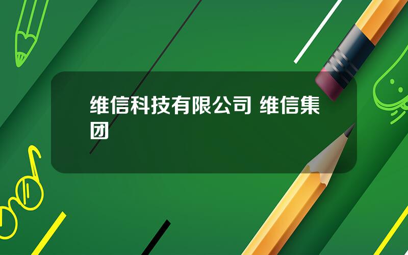 维信科技有限公司 维信集团